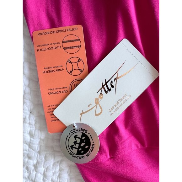 Gottex Golf & Tennis Skort Quick Drying Moisture Wicking XL Strawberry Pink - Picture 16 of 16